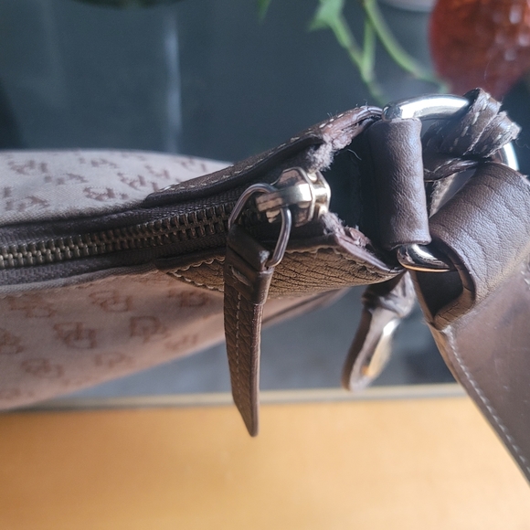 Dooney & Bourke Brown Leather & Signature Hobo - Picture 10 of 16